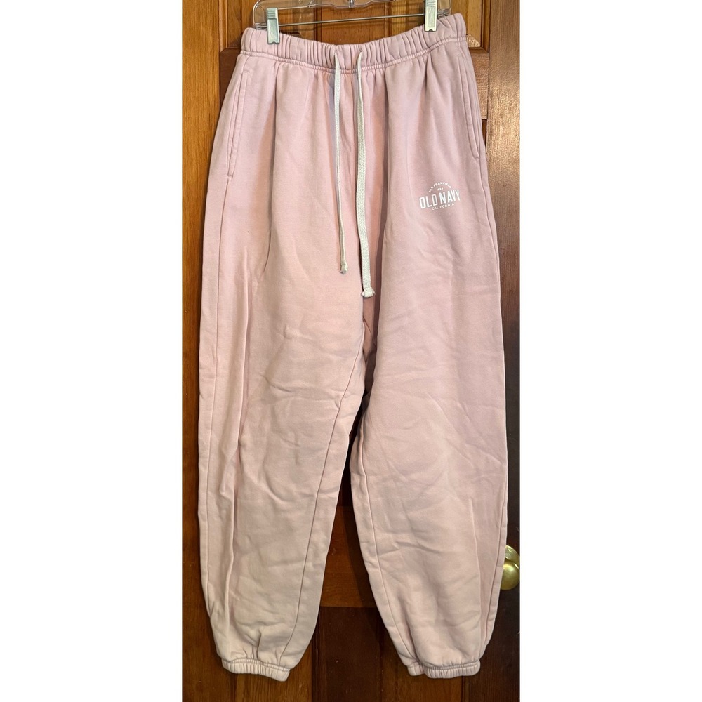 Old Navy Pink San Francisco California Graphic Jogger Sweatpants Large